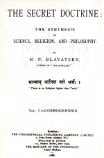 H. P. Blavatsky: Die Geheimlehre, Originalseite von 1888 (Faksimile)